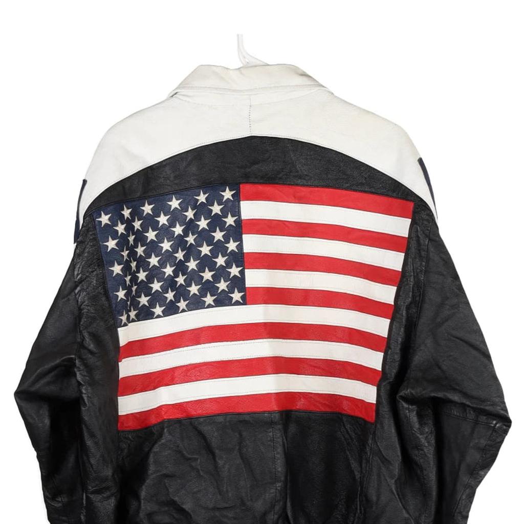 USA Michael Hoban Wheremi Leather Jacket - 2XL Black Leather