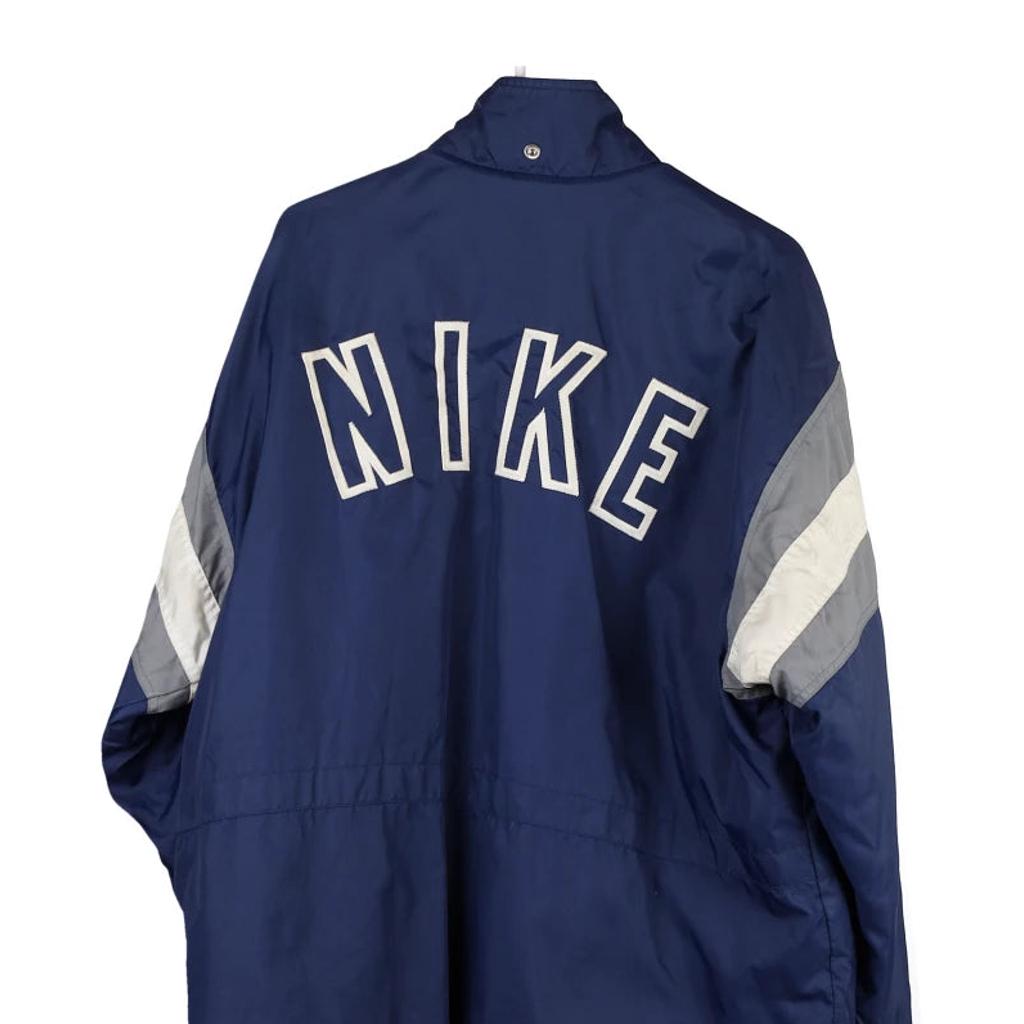 Nike Spellout Jacket - 2XL Blue Polyester