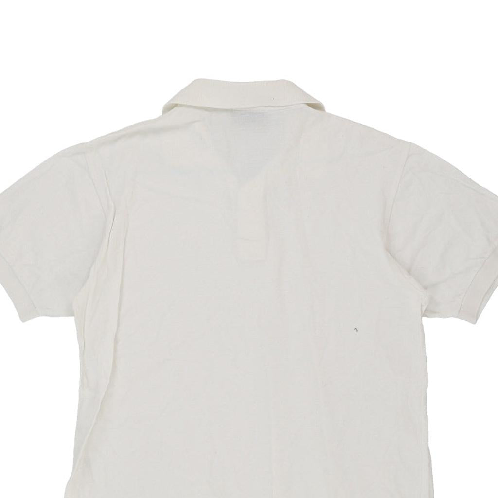 Age 14-15 Sergio Tacchini Polo Shirt - Medium White Cotton