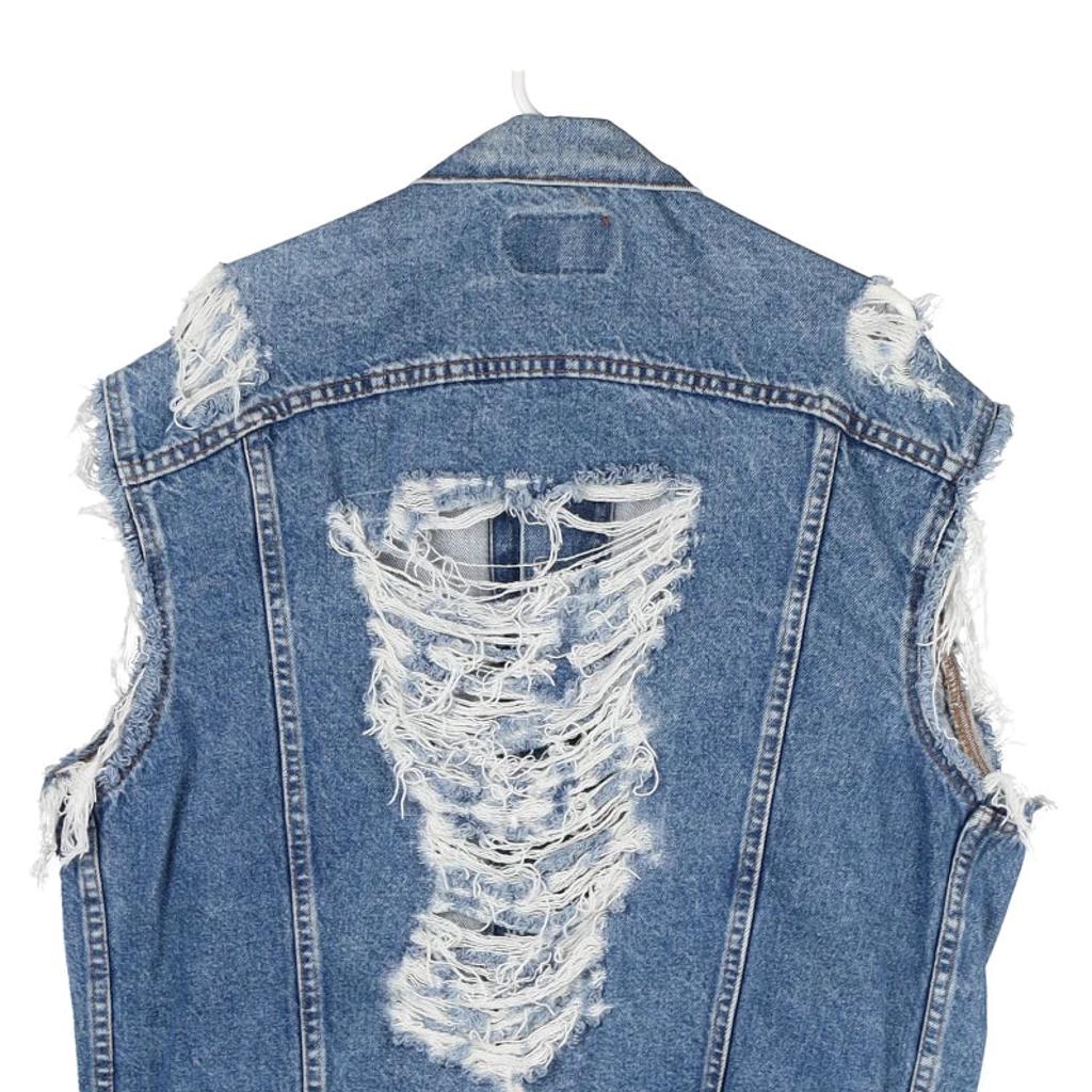 Levis Denim Gilet - XL Blue Cotton