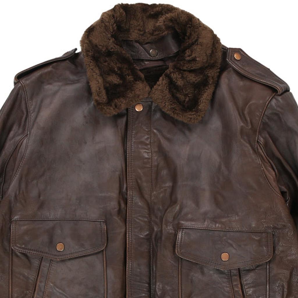 Bermans Leather Jacket - Medium Brown Leather