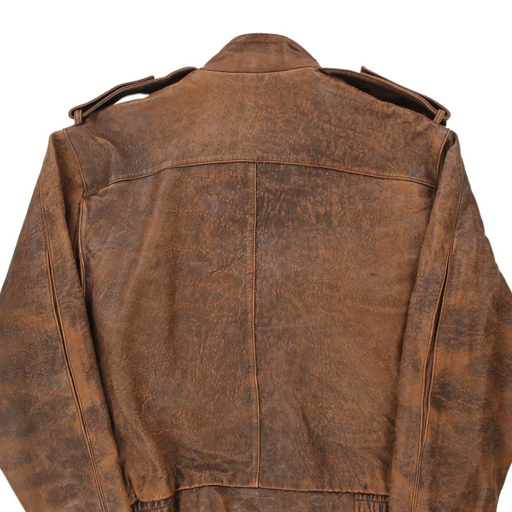 Bermans Leather Jacket - XL Brown Leather