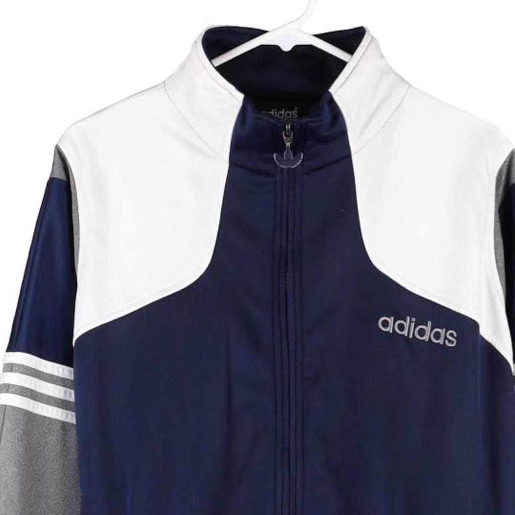 Adidas Track Jacket - Large Navy Polyester