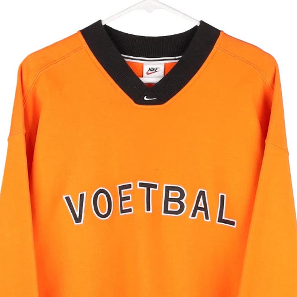 Voetbal Nike Sweatshirt - 2XL Orange Cotton Blend