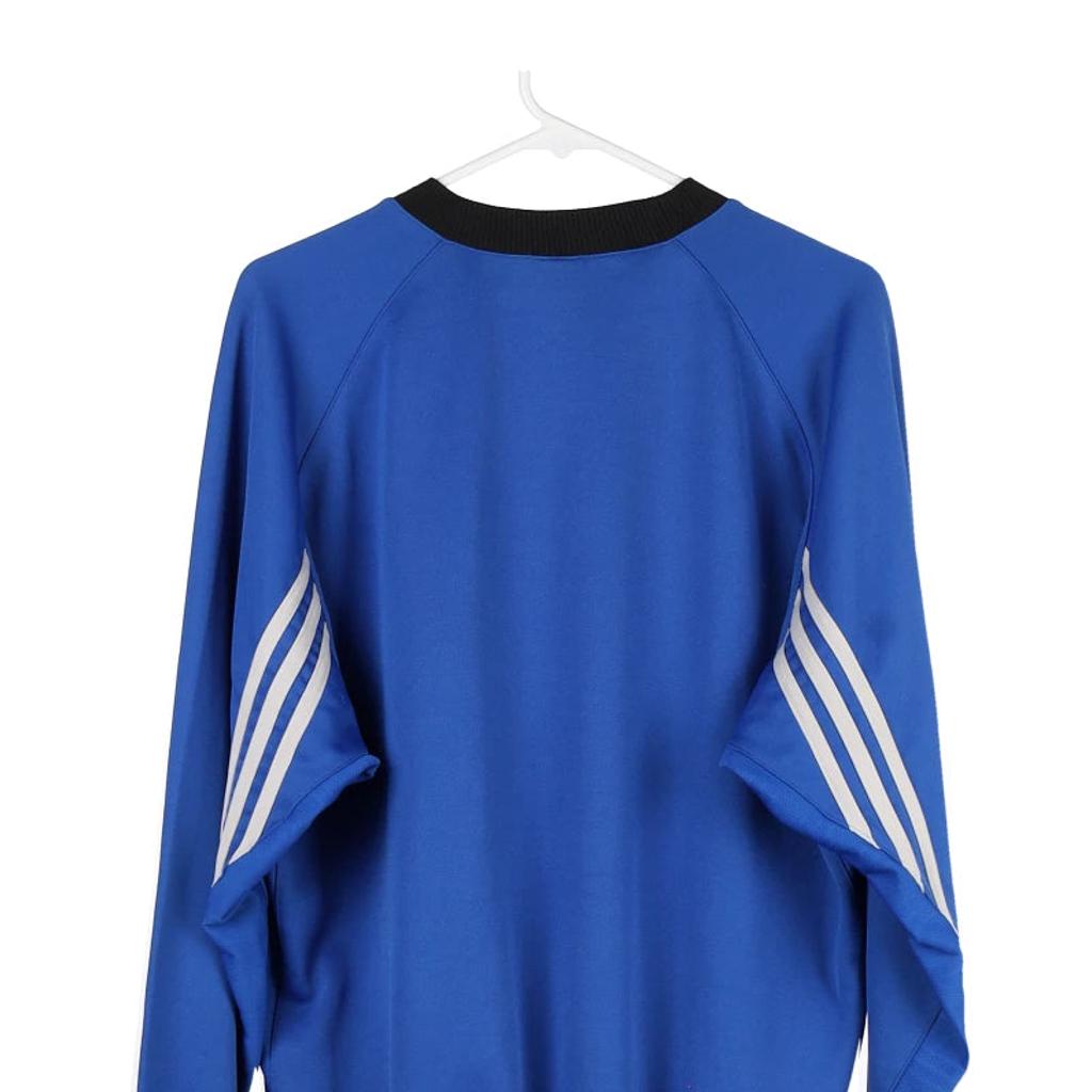 Adidas Sweatshirt - XL Blue Polyester Blend