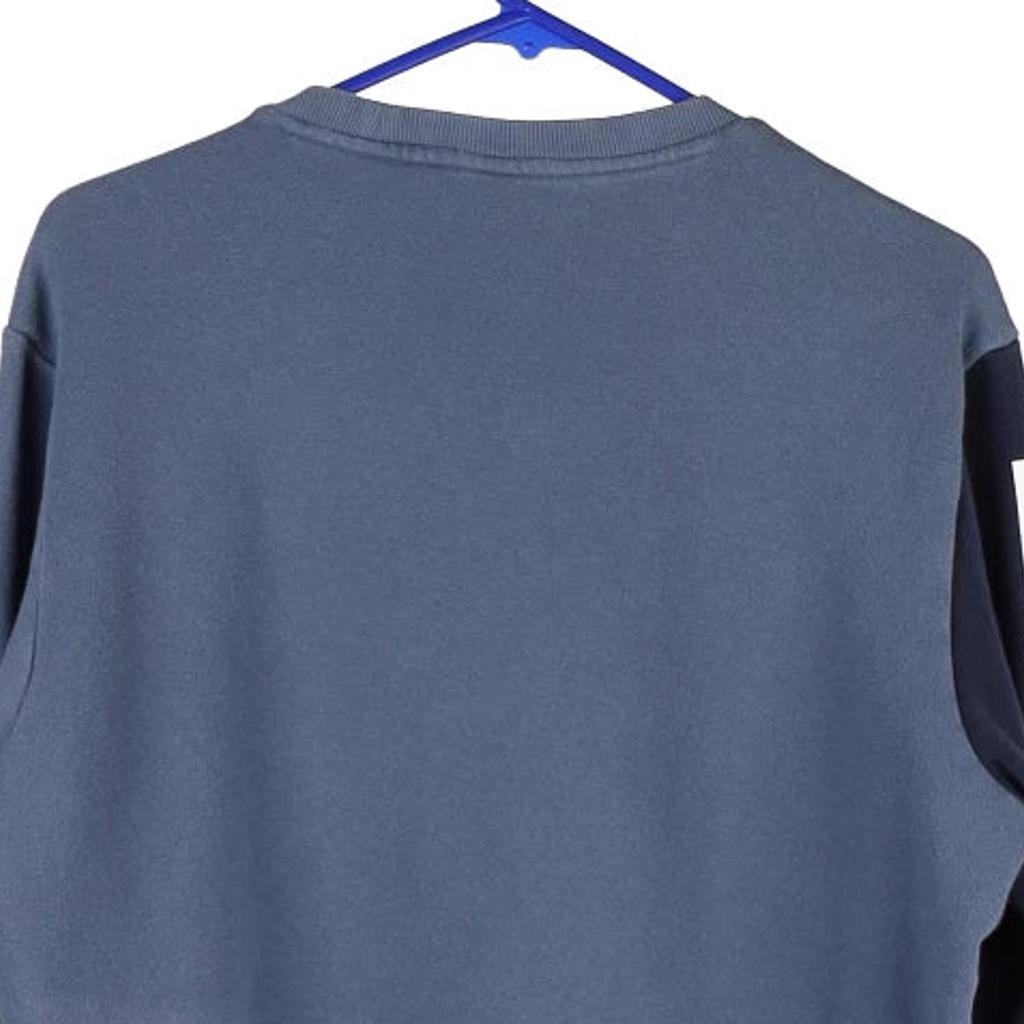 Adidas Sweatshirt - Medium Blue Cotton Blend