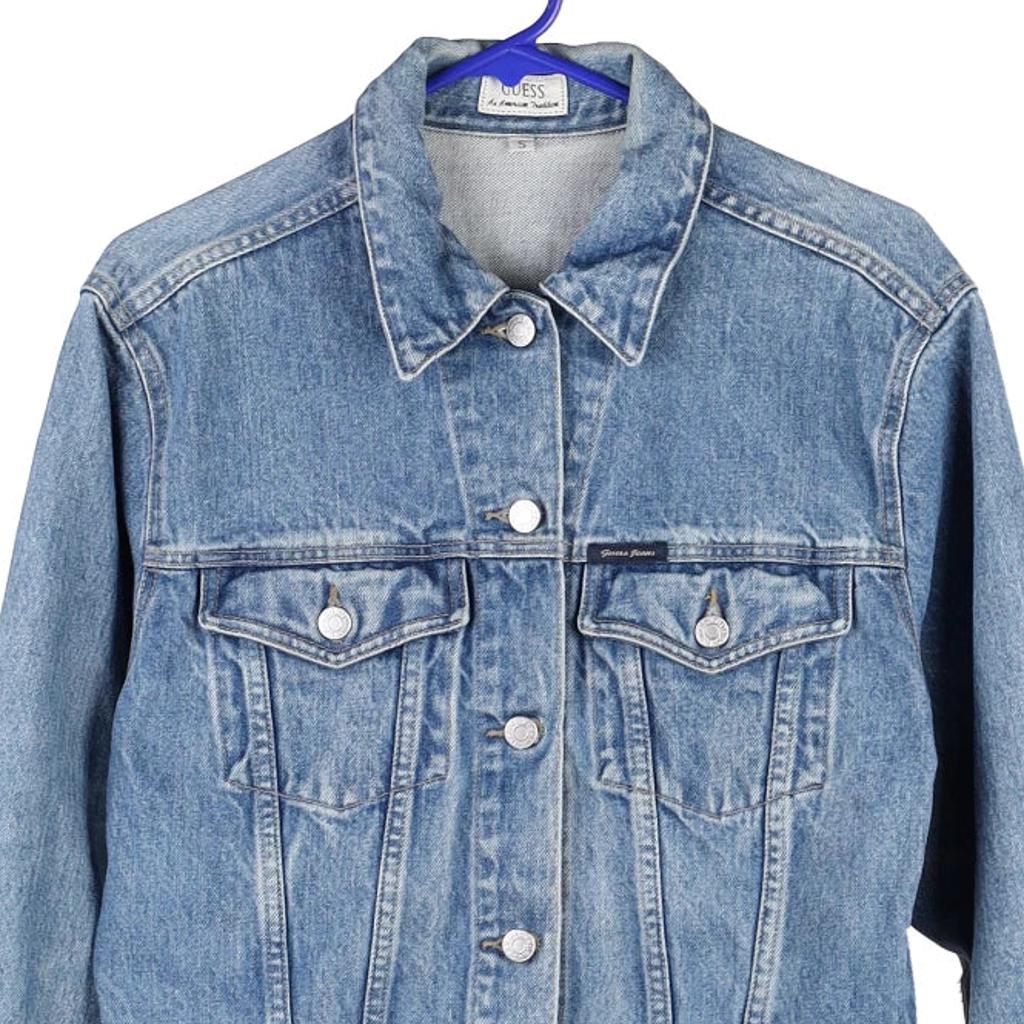 Guess Denim Jacket - Small Blue Cotton