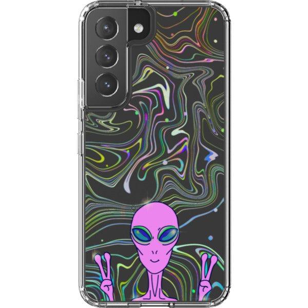 Alien Marble Clear Phone Case