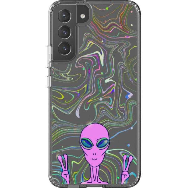 Alien Marble Clear Phone Case