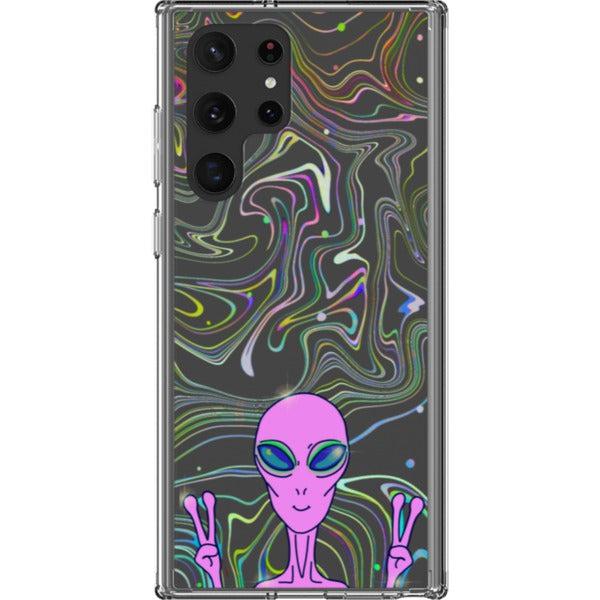 Alien Marble Clear Phone Case