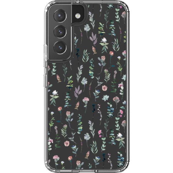 Bohemian Watercolor Flowers Clear Phone Case