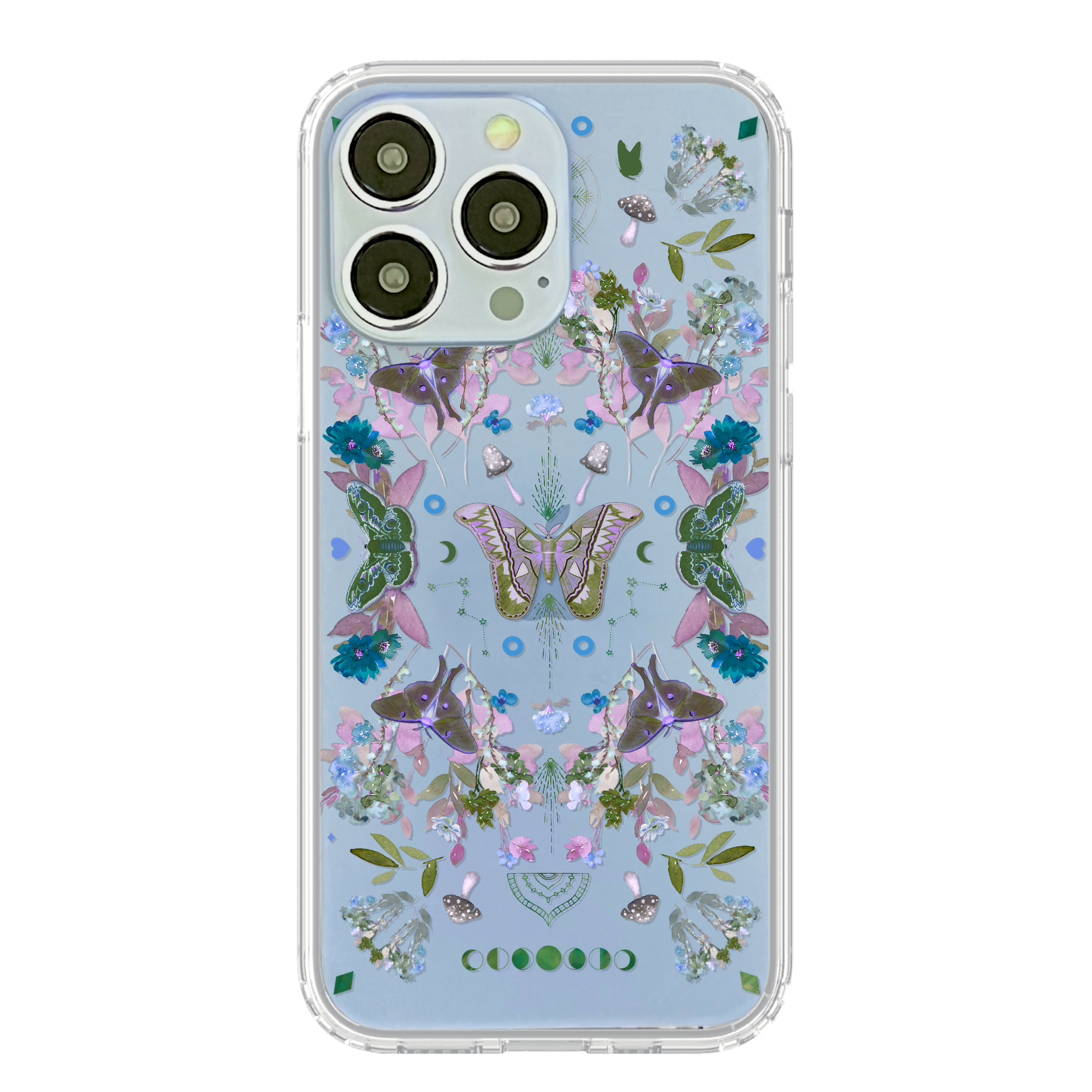 Butterfly Nature Phone Cases For Your Sierra Blue iPhone 13 Pro & 13 Pro Max