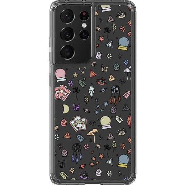 Colorful Mystic Doodles Clear Phone Case