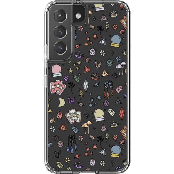 Colorful Mystic Doodles Clear Phone Case
