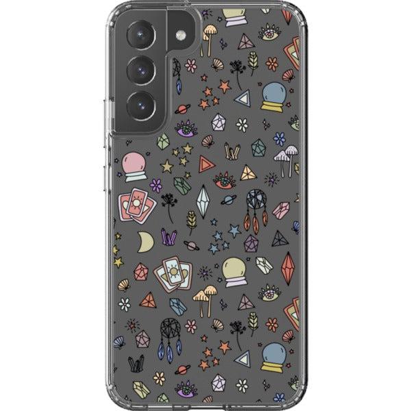 Colorful Mystic Doodles Clear Phone Case