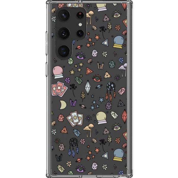 Colorful Mystic Doodles Clear Phone Case