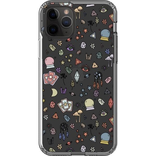 Colorful Mystic Doodles Clear Phone Case