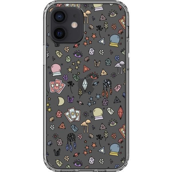 Colorful Mystic Doodles Clear Phone Case