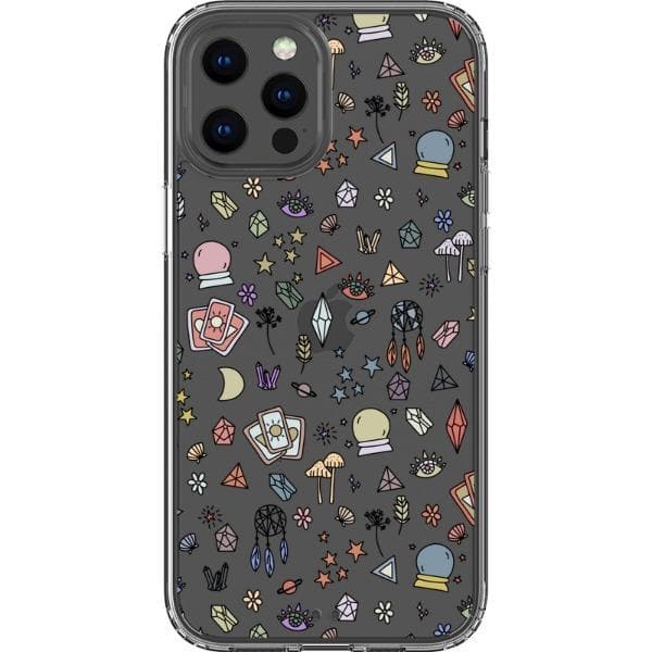 Colorful Mystic Doodles Clear Phone Case