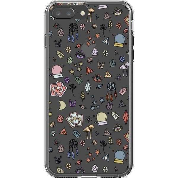 Colorful Mystic Doodles Clear Phone Case