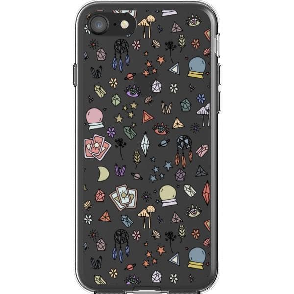 Colorful Mystic Doodles Clear Phone Case