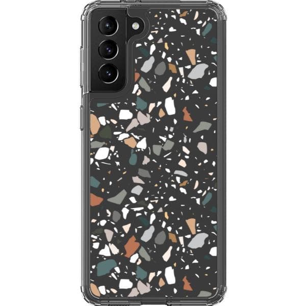 Earth Tone Terrazzo Clear Phone Case