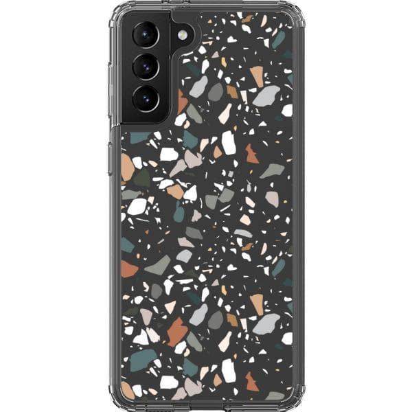 Earth Tone Terrazzo Clear Phone Case