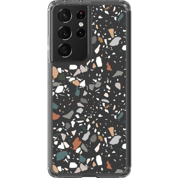 Earth Tone Terrazzo Clear Phone Case