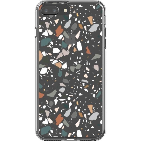 Earth Tone Terrazzo Clear Phone Case