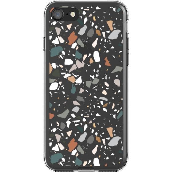 Earth Tone Terrazzo Clear Phone Case