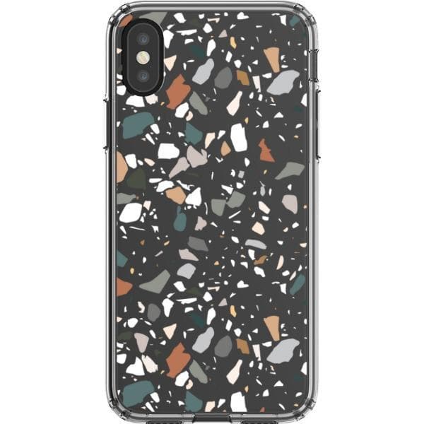 Earth Tone Terrazzo Clear Phone Case