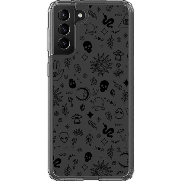 Esoteric Mystic Doodles Clear Phone Case