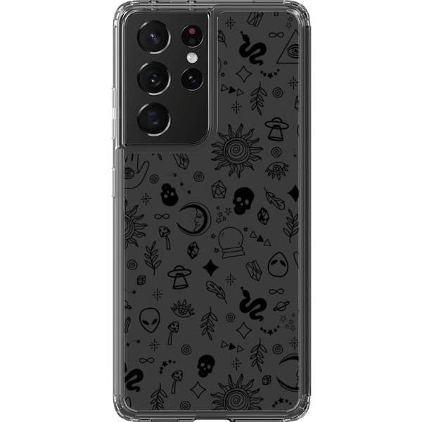 Esoteric Mystic Doodles Clear Phone Case