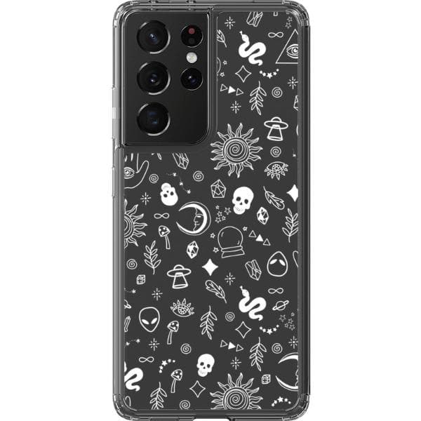 Esoteric Mystic Doodles Clear Phone Case