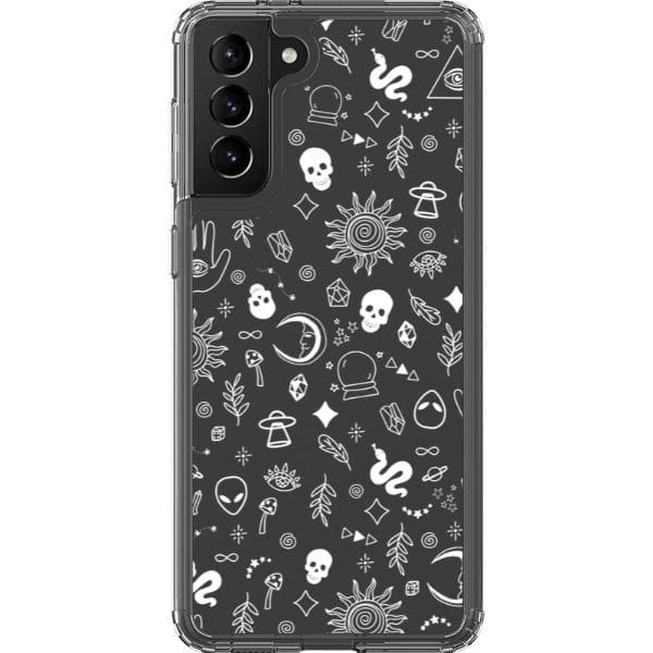 Esoteric Mystic Doodles Clear Phone Case