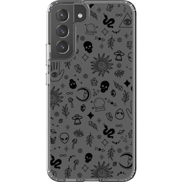 Esoteric Mystic Doodles Clear Phone Case