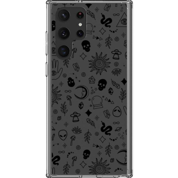 Esoteric Mystic Doodles Clear Phone Case