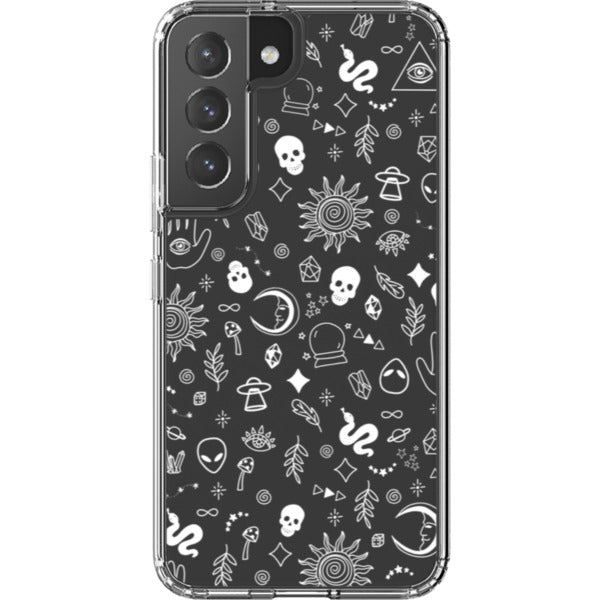 Esoteric Mystic Doodles Clear Phone Case