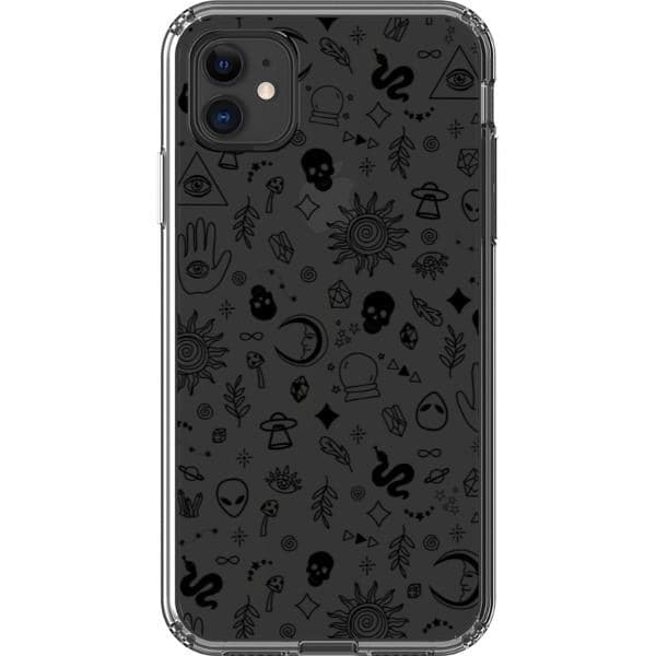 Esoteric Mystic Doodles Clear Phone Case