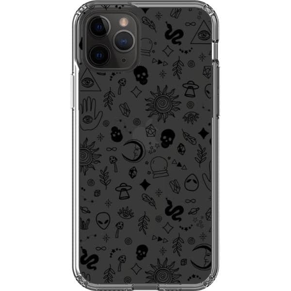 Esoteric Mystic Doodles Clear Phone Case