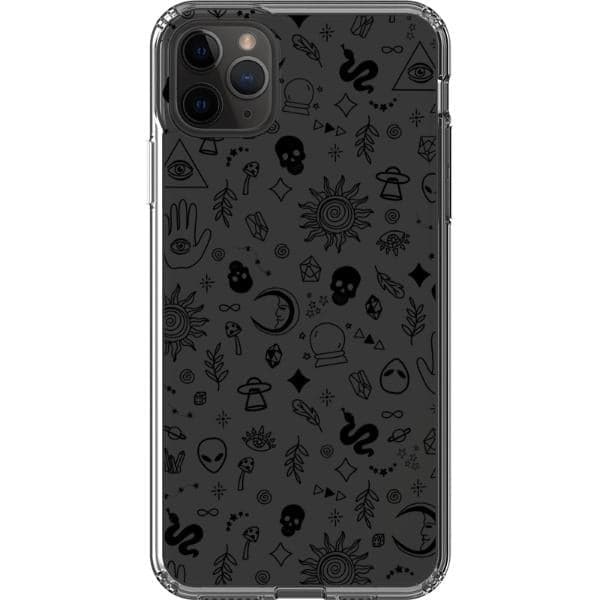 Esoteric Mystic Doodles Clear Phone Case