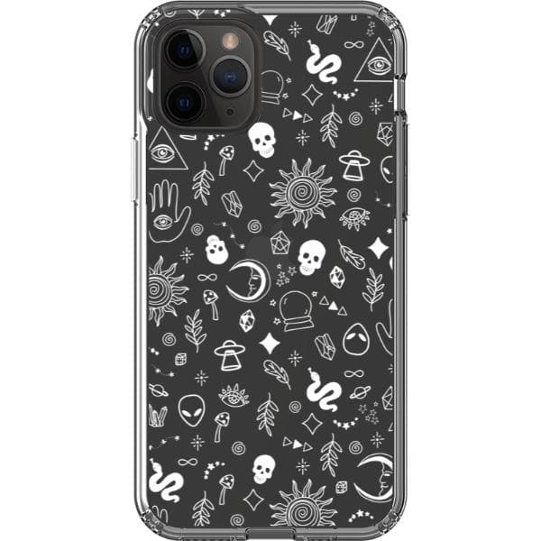 Esoteric Mystic Doodles Clear Phone Case