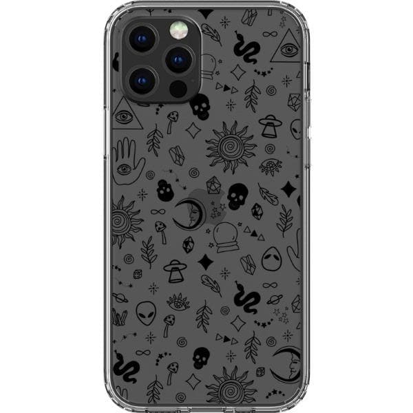 Esoteric Mystic Doodles Clear Phone Case