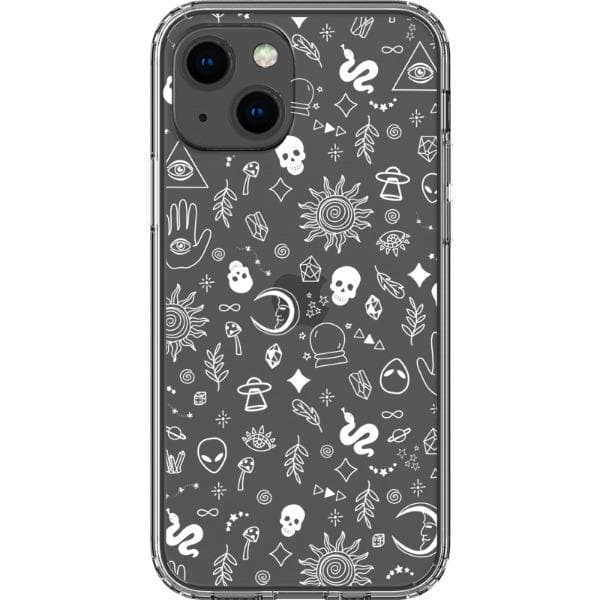 Esoteric Mystic Doodles Clear Phone Case