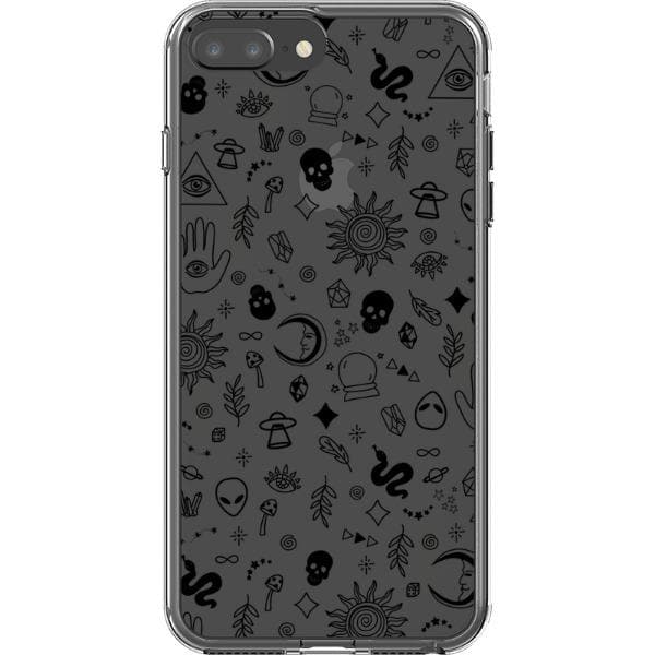 Esoteric Mystic Doodles Clear Phone Case