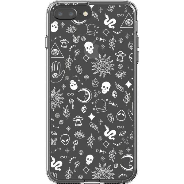 Esoteric Mystic Doodles Clear Phone Case