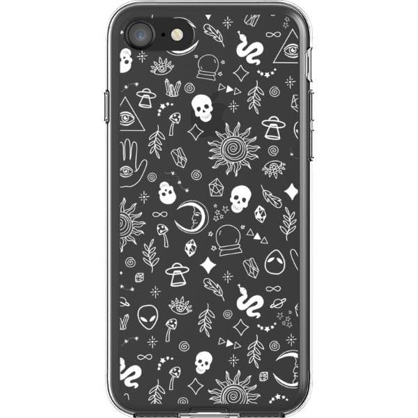 Esoteric Mystic Doodles Clear Phone Case