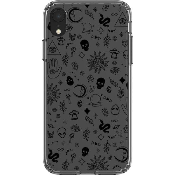 Esoteric Mystic Doodles Clear Phone Case