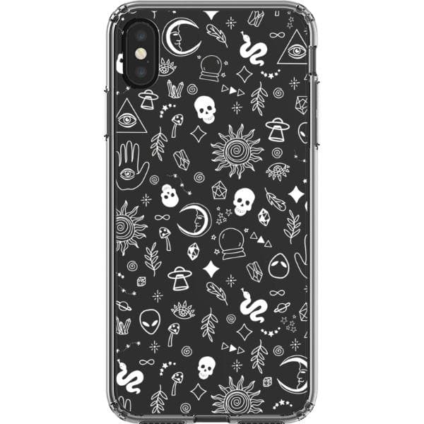 Esoteric Mystic Doodles Clear Phone Case