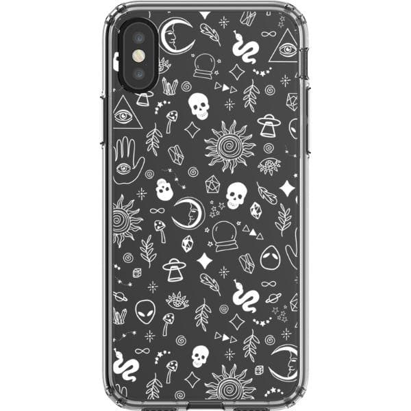 Esoteric Mystic Doodles Clear Phone Case